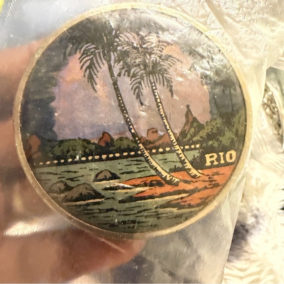 Vintage Rio Souvenir Cosmetic Compact